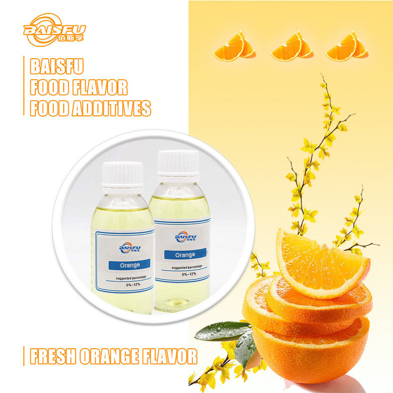 Halal Approved Concentrated Emulsion Orange Flavor For Soft Drink
