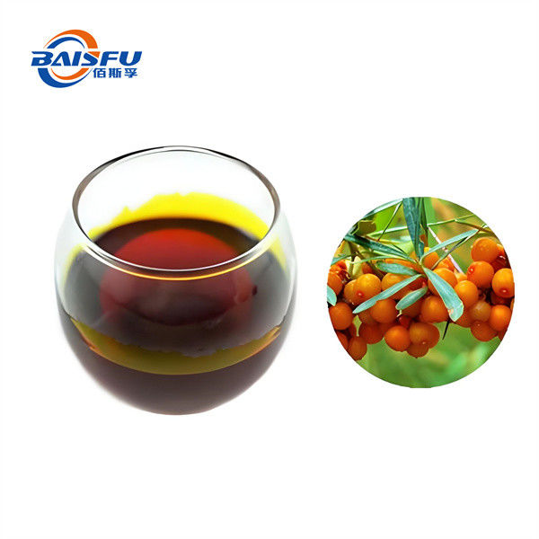 Baisfu pure Plant Extract Highly Concentrated 99% Sea Buckthorn Oil /Seabuckthorn Seed Extract Transparent light yellow liquid for Food flavoring agent and cosmetic