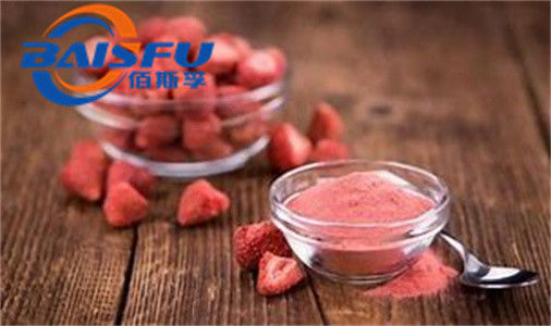 Shaanxi Baisfu plant extract  light red powder Freeze-dried Strawberry Powder