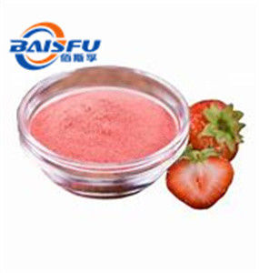 Shaanxi Baisfu plant extract  light red powder Freeze-dried Strawberry Powder