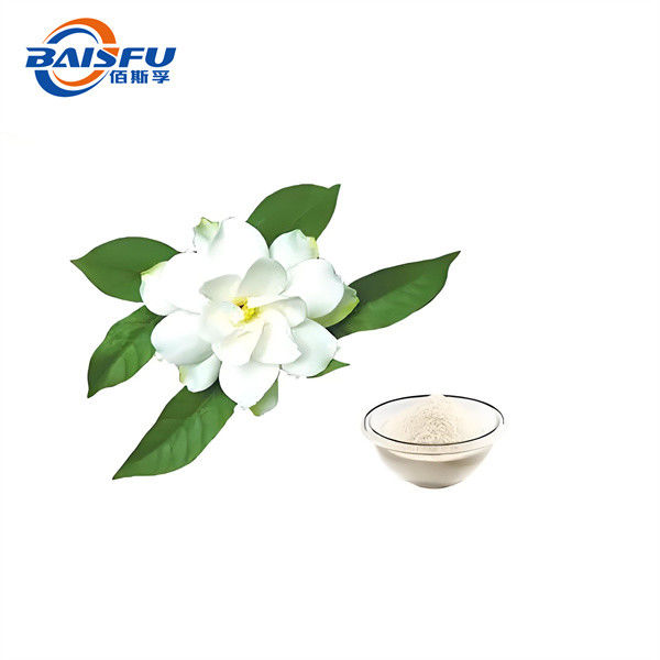 Baisfu Top quality Cape Jasmine Fruit Extract,Best price Cape Jasmine  powder Gardenoside10%-98%