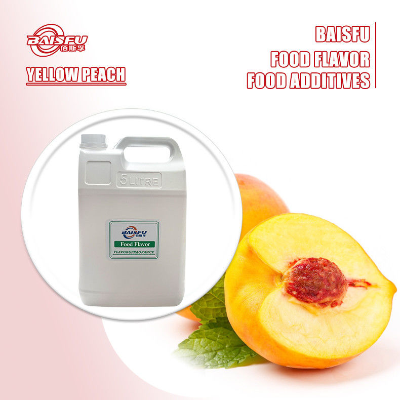 Long Lasting Aroma Food Grade Yellow Peach Flavor For Tea Beverage Cans , Bakery , Ice Cream