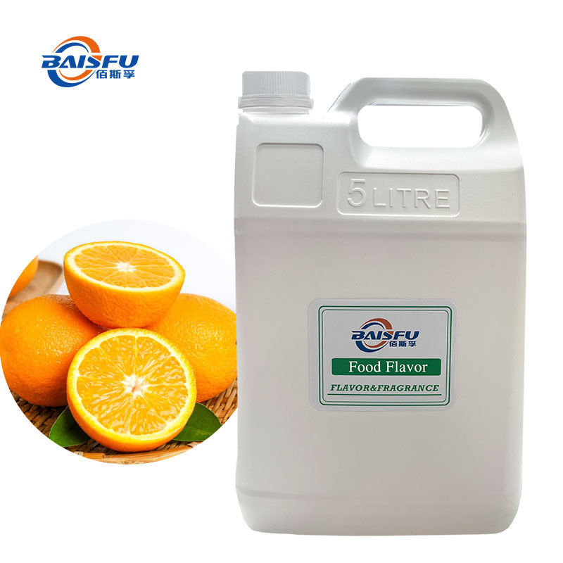 Sweet Orange Flavor Light Yellow Transparent Water Soluble Liquid Food Grade
