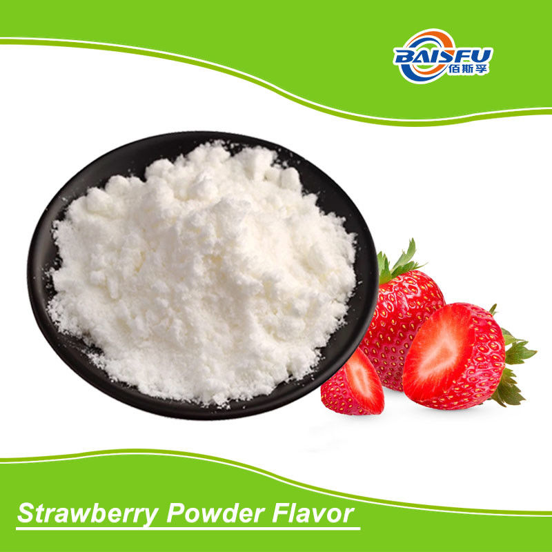 Food Grade Additive Strawberry Flavor Powder Baisfu Supply for Long-Lasting Aroma