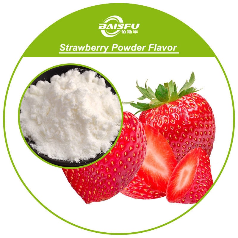 Food Grade Additive Strawberry Flavor Powder Baisfu Supply for Long-Lasting Aroma