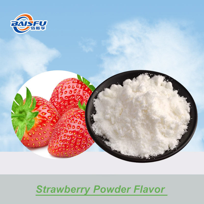 Food Grade Additive Strawberry Flavor Powder Baisfu Supply for Long-Lasting Aroma