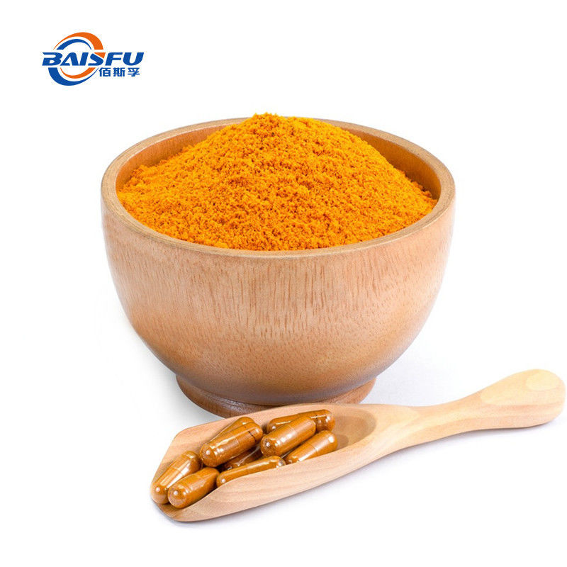 Baisfu Hot Selling Fresh Yellow Curcumin P.E. Yellow Powder coloring Turmeric / Curcumin Natural Pigment Food Flavo Curcumin extract  CAS 458-37-7 Used In Cosmetics