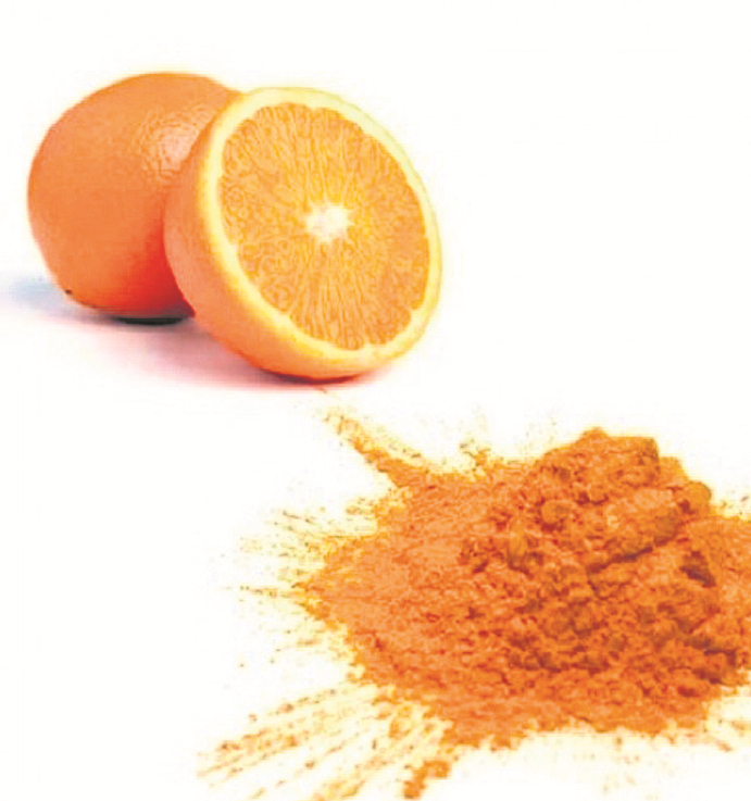 Pure natural organic fresh orange fruit juice concentrated powder Light yellow to orange used in the food and beverage industries