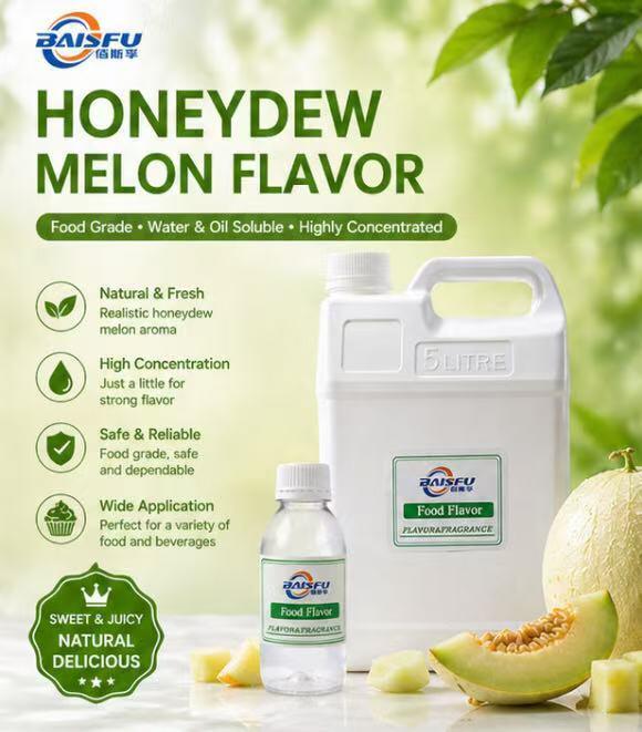 High Quality Premium Honey Dew Melon Flavor Concentrated Natural Rich Sweet Profile for Luxury Ice Cream