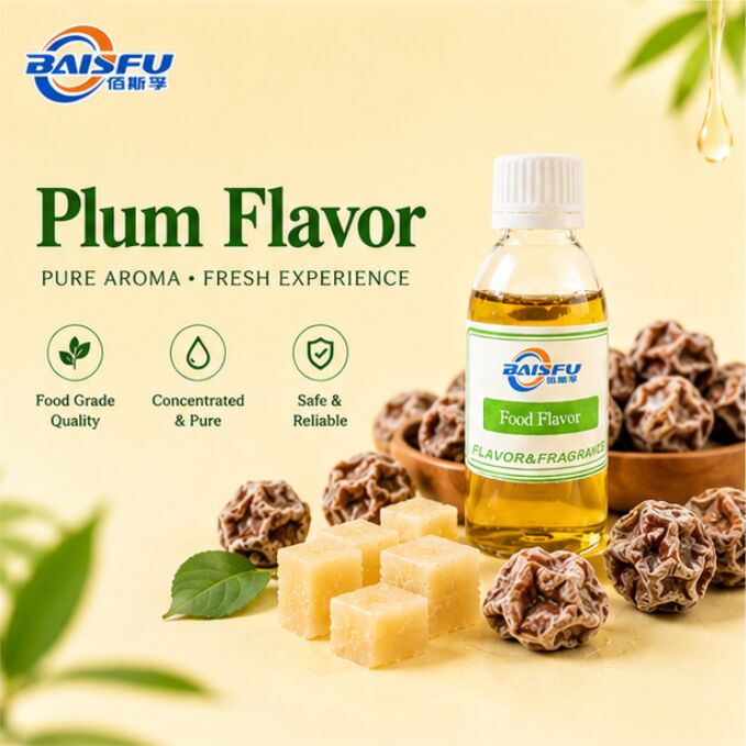 Natural Plum Flavor Ideal for Confectionery Bakery Delivering Authentic Fruit Taste
