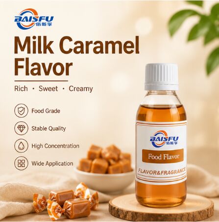 Premium Milk Caramel Flavor for Milky Toffee Creamy Candy and Soft Caramel Chew