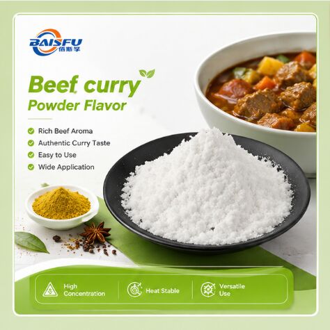 Natural Beef Curry Powder Flavor for Sausage Meatball Burger Patty and Plant Based Beef Substitute