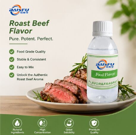 Natural Heat Stable Roast Beef Flavor for Sausage Meatball Burger Patty and Plant Based Meat Seasoning
