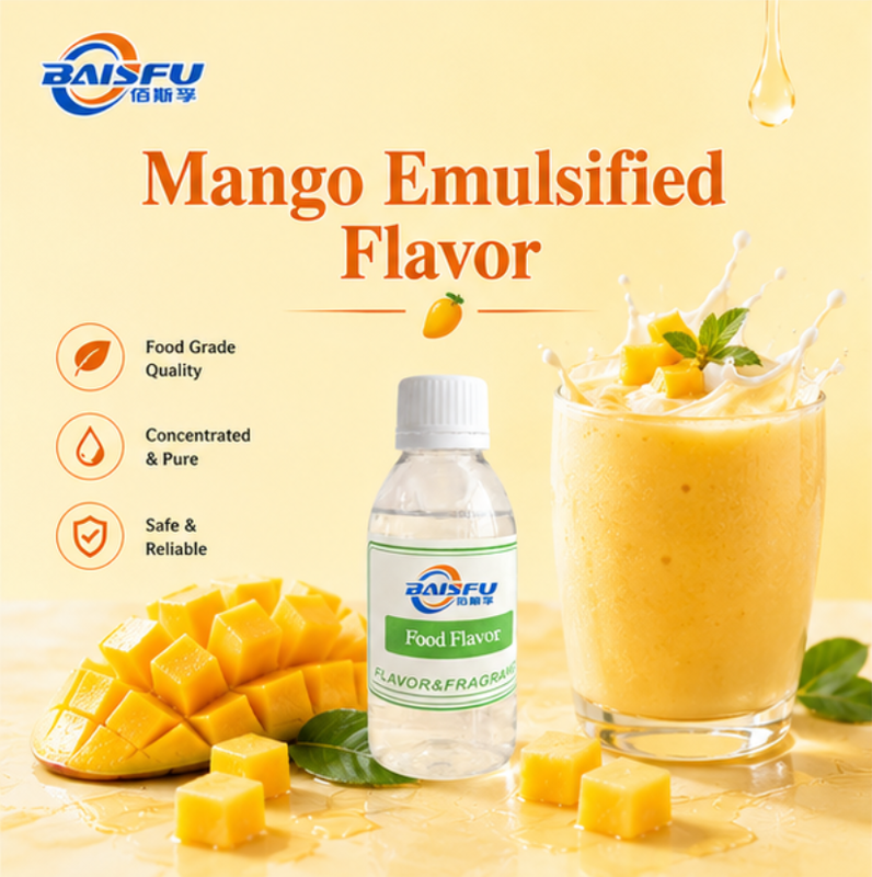 Premium Food Grade Water Soluble Mango Emulsified Flavor for Beverages Delivering Rich Tropical Fruit Aroma