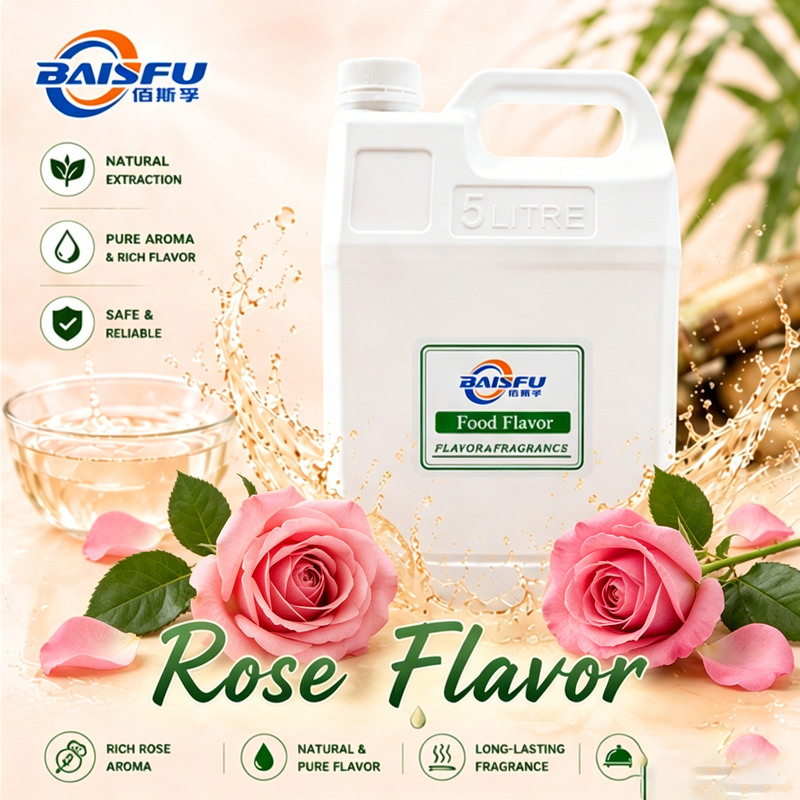 Premium Food Grade Water Soluble Rose Flavor for Bakery Delivering Elegant Floral Aroma